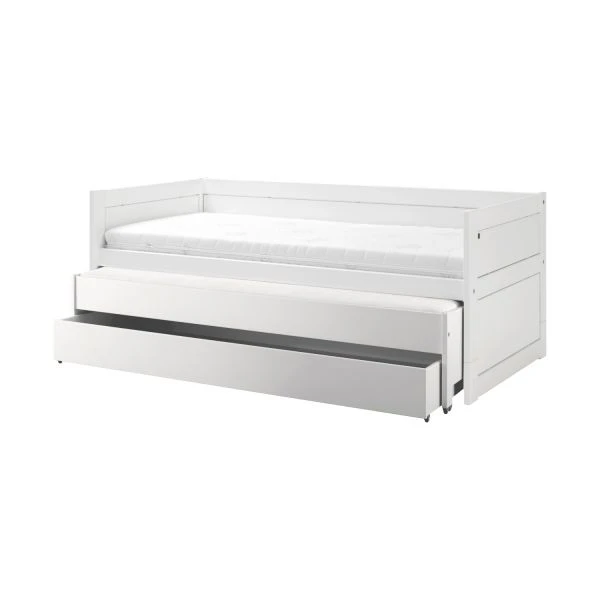 LIFETIME Kidsrooms Kajuitbed Met Logeerbed Wit Gelakt Incl. Rolbodem