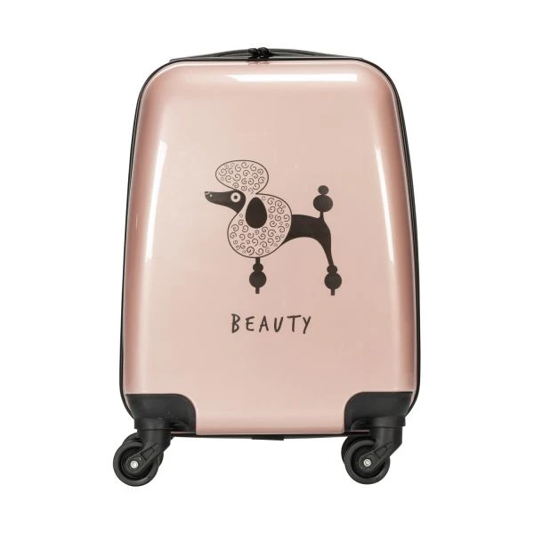 Babypark Poodl Kinderkoffer - Rose - 46 Cm