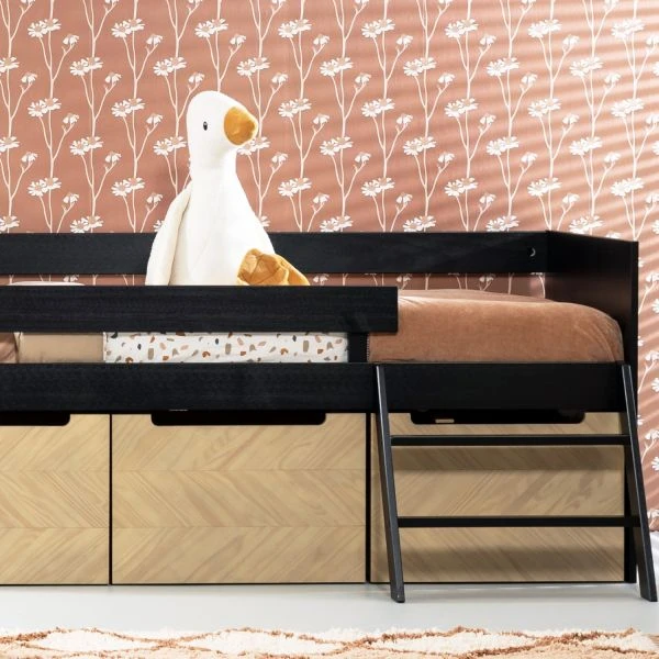 Europe Baby Beau Bedbank - Zwart / Naturel - 90 X 200 Cm - Image 4