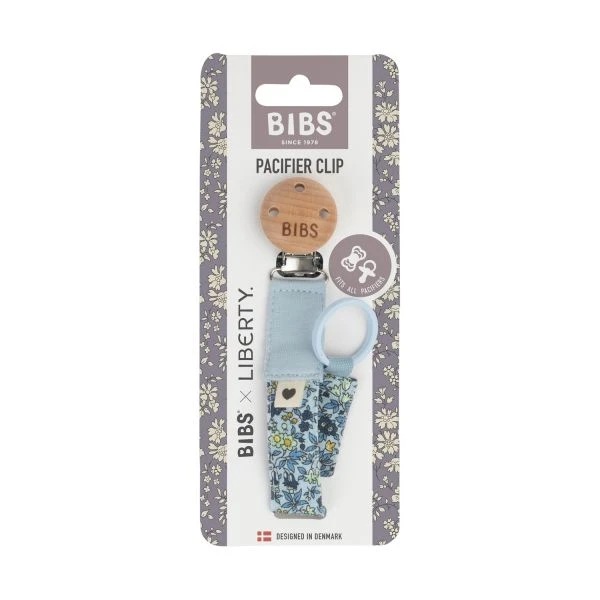 BiBs X Liberty Camomile Lawn Speenkoord - Baby Blue - Image 2