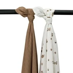 Meyco Forest Animals Swaddle - 2 Stuks - Toffee