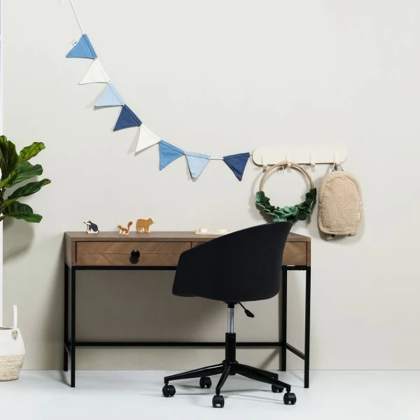 Europe Baby Beau Bureau Walnoot Incl. Metalen Onderstel - Image 4