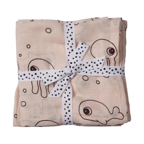 Done By Deer Sea Friends Wikkeldoeken Powder 2 Stuks