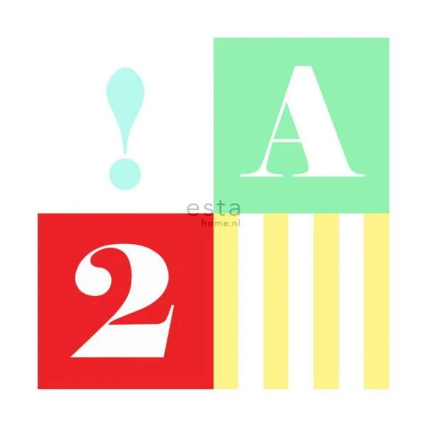 Estahome Blokken Behang XXL Meerkleurig