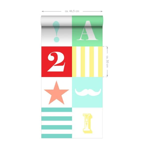 Estahome Blokken Behang XXL Meerkleurig - Image 2