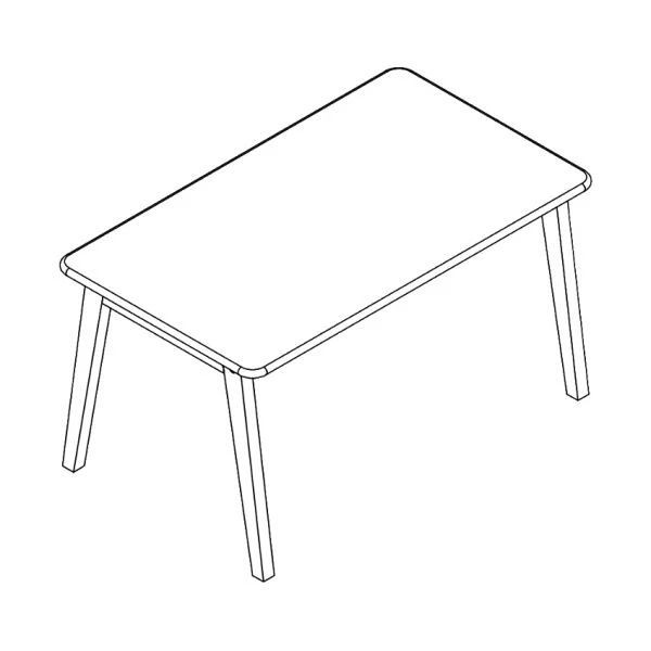 Bopita Ivar Kindertafel Rechthoekig Naturel / Wit - Image 3