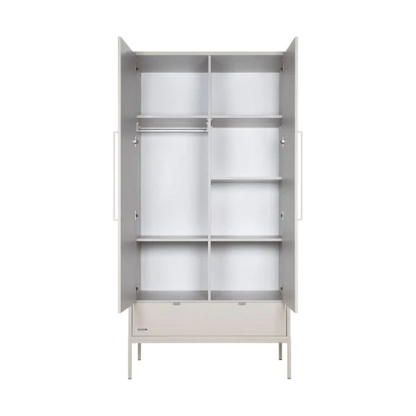 Kidsmill Amy Kledingkast 2-Deurs Oatmeal - Image 3