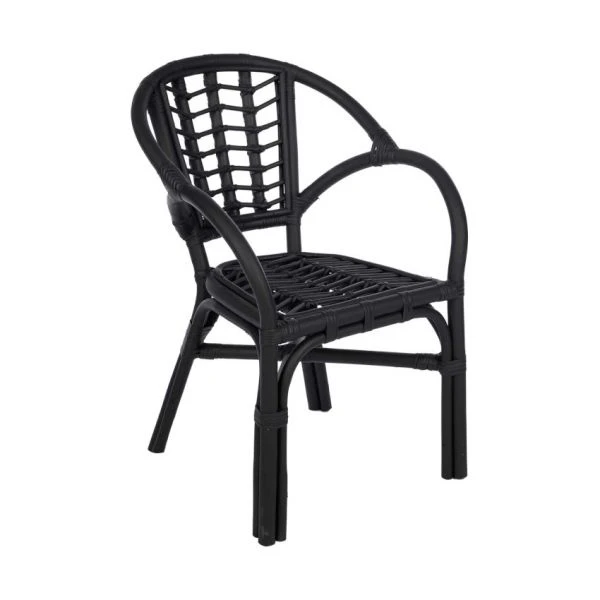 KidsDepot Ayo Rotan Stoeltje Black