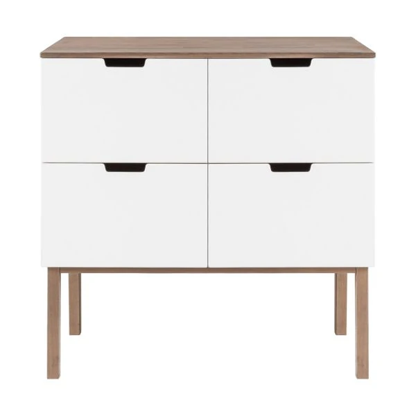 Kidsmill Sepp Babykamer Wit / Beuken | Commode + Kast 2-Deurs - Image 5