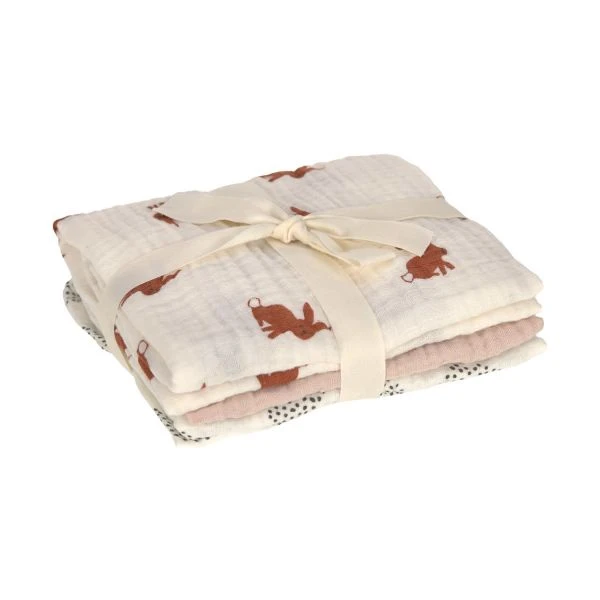 Laessig Little Forest Rabbit Swaddle 3 Stuks - Image 3