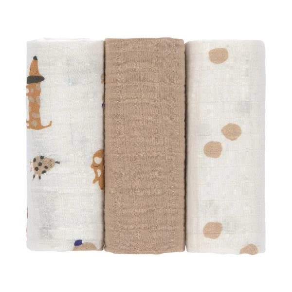 Laessig Little Matey Hydrofieldoek Royal Blue 60 X 60 Cm 3 Stuks