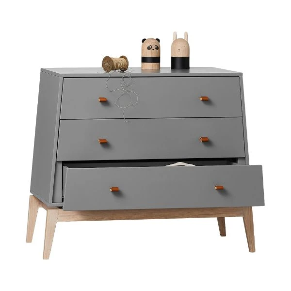 Leander Luna Commode Grey / Oak - Image 2