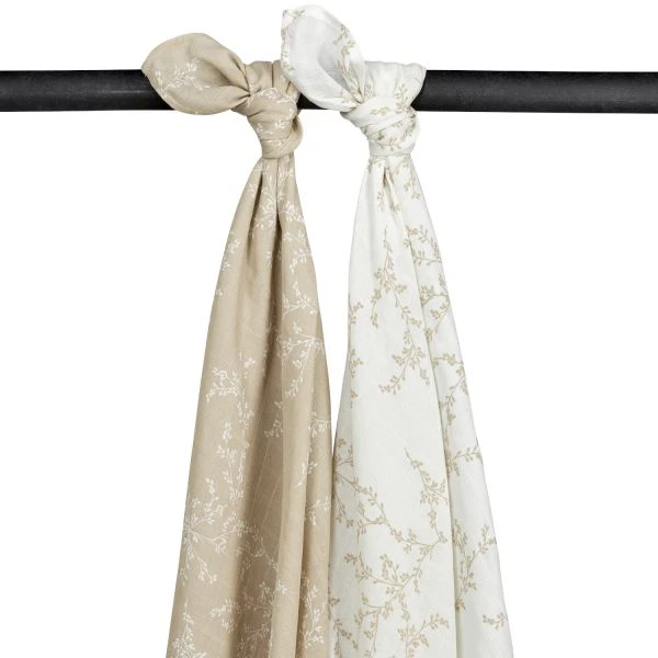 Meyco Branches Swaddle Sand 2 Stuks