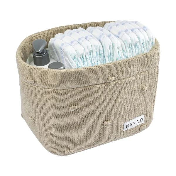 Meyco Mini Knots Commodemandje Medium Sand - Image 2