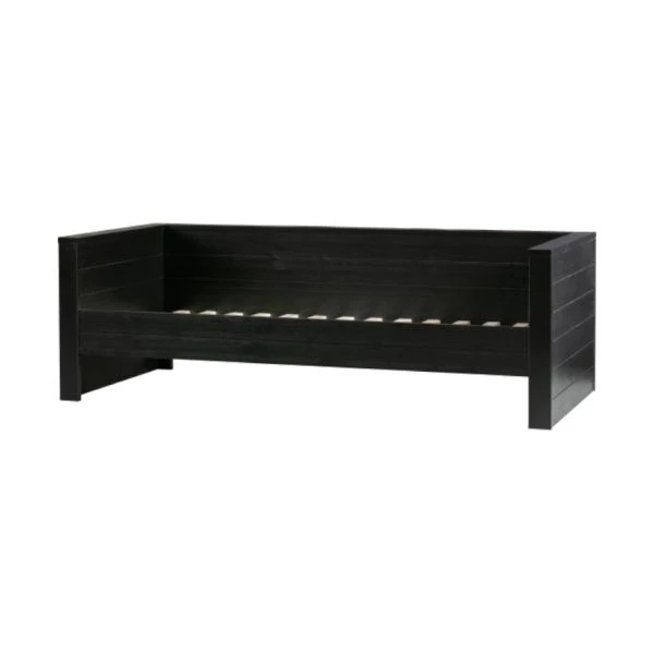 Woood Dennis Bedbank Grenen Zwart 90 X 200 Cm - Image 3