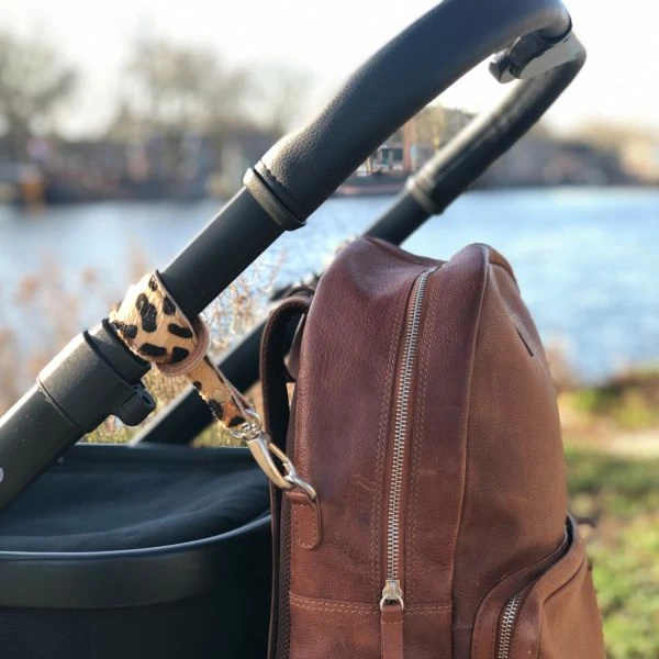 Mozzbags Wild Ones Kinderwagen Straps Cheetah Beige - Image 2