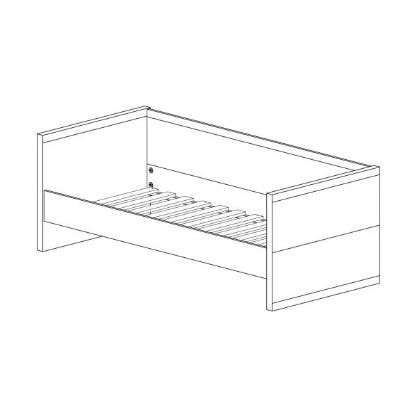 Vipack Lara Bedbank Wit 90 X 200 Cm - Image 3